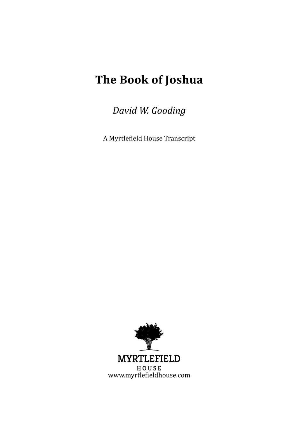 The Book of Joshua