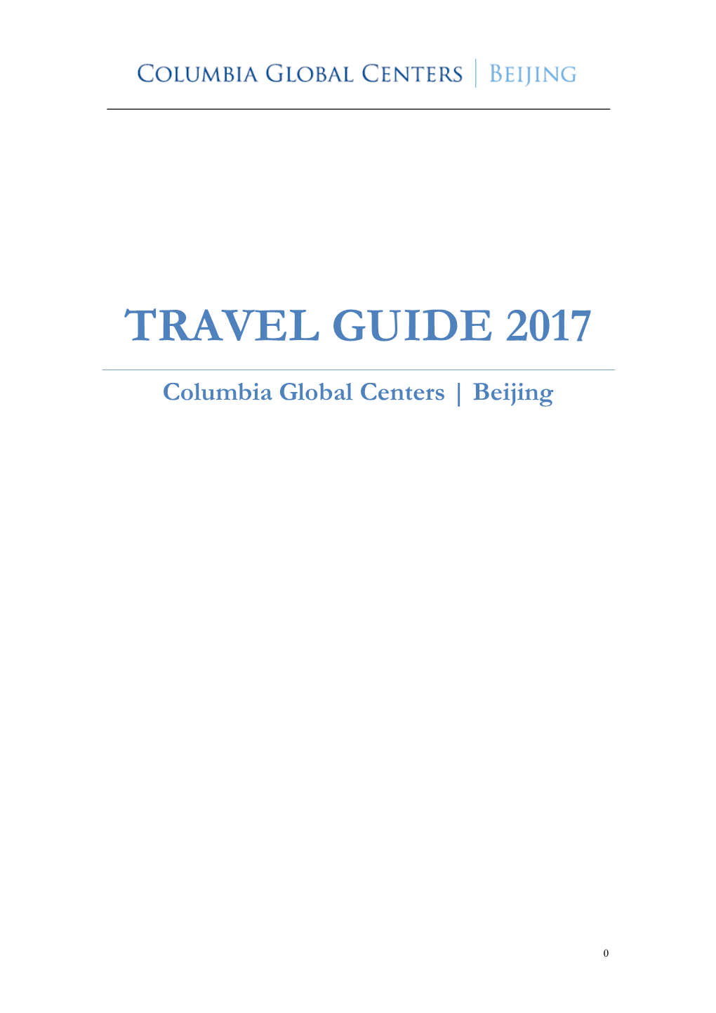 Travel Guide 2017