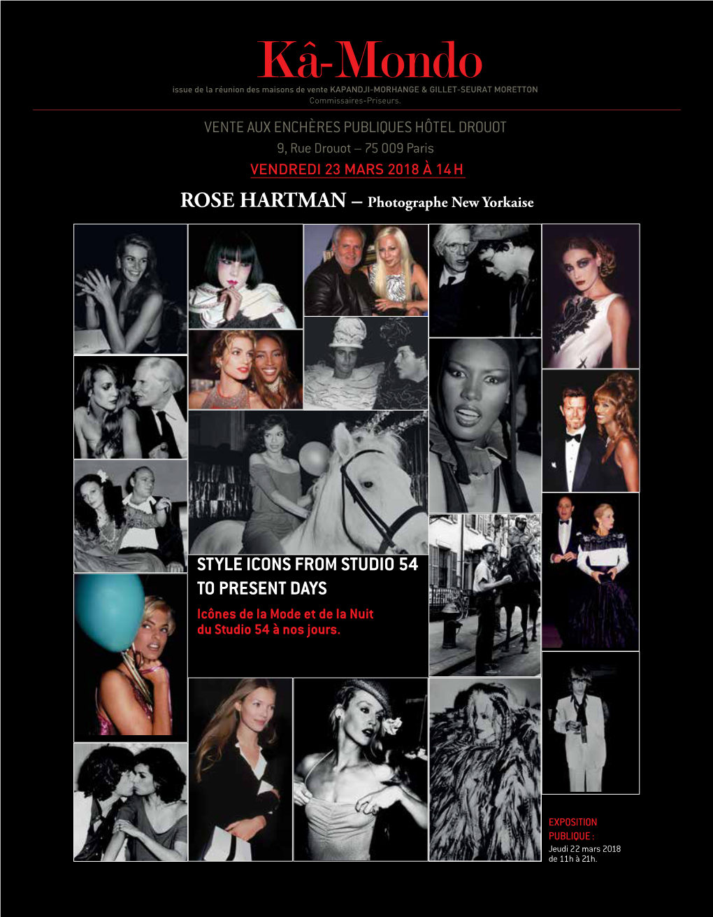 STYLE ICONS from STUDIO 54 to PRESENT DAYS Icônes De La Mode Et De La Nuit Du Studio 54 À Nos Jours