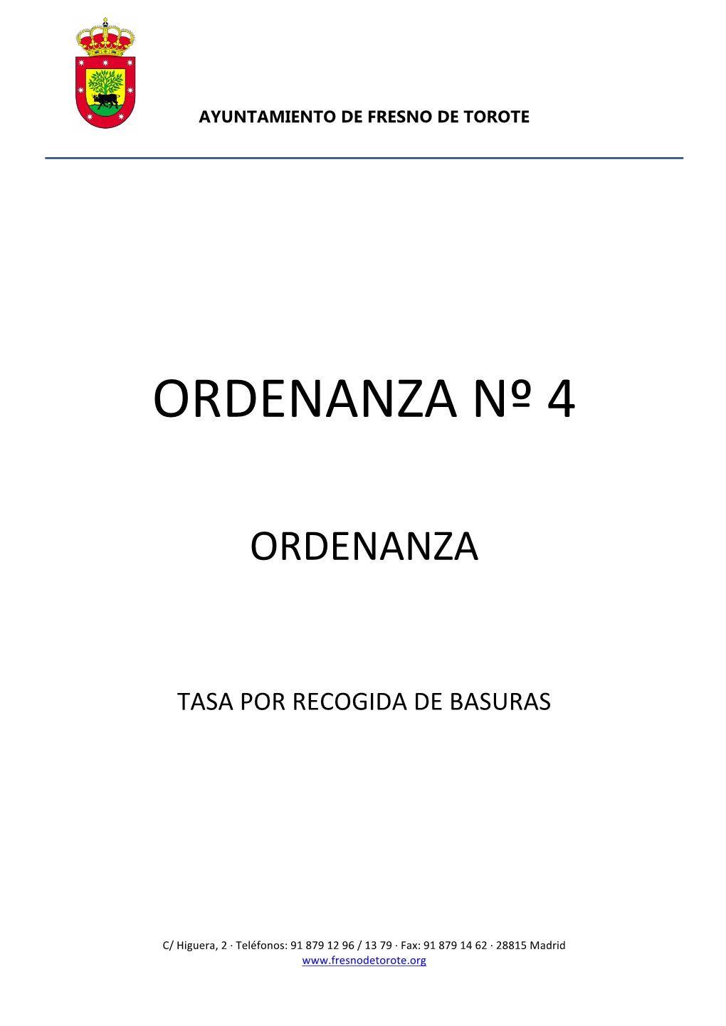 Ordenanza Nº 4