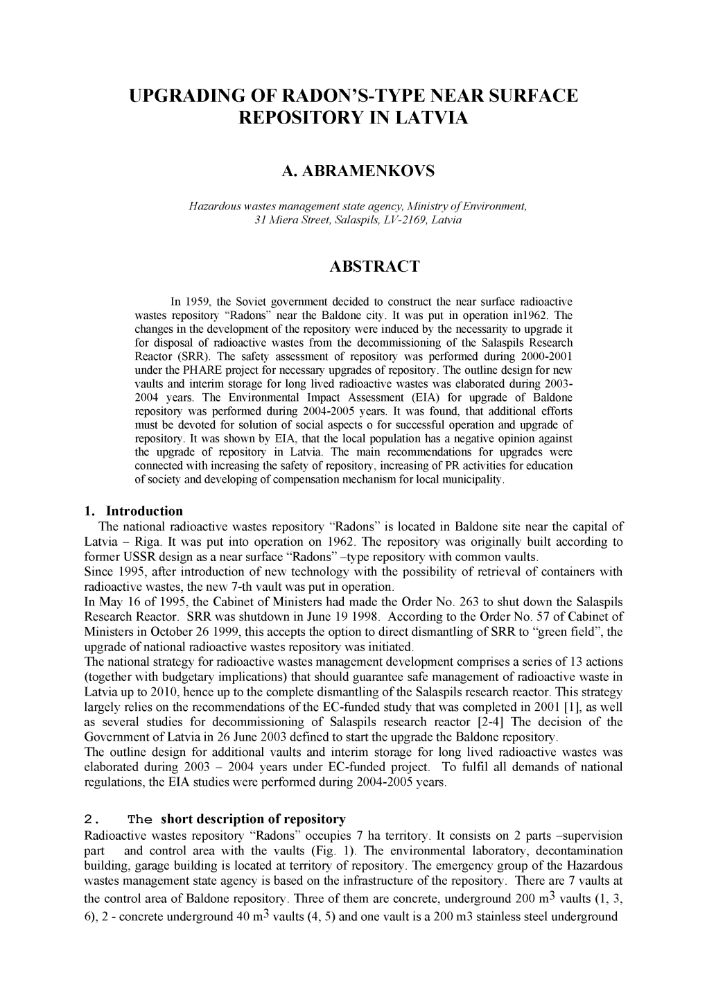 Upgrading of Radon's-Type Near Surface