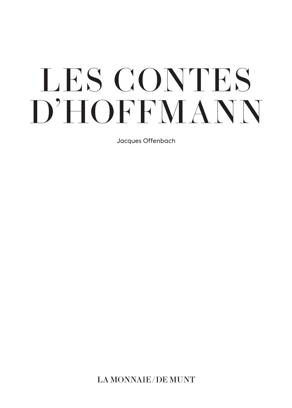 Les Contes D'hoffmann