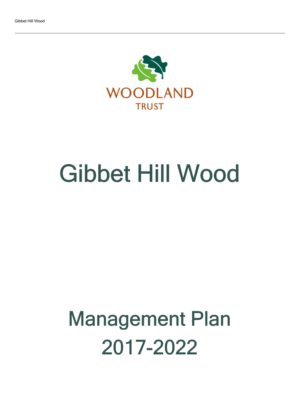 Gibbet Hill Wood