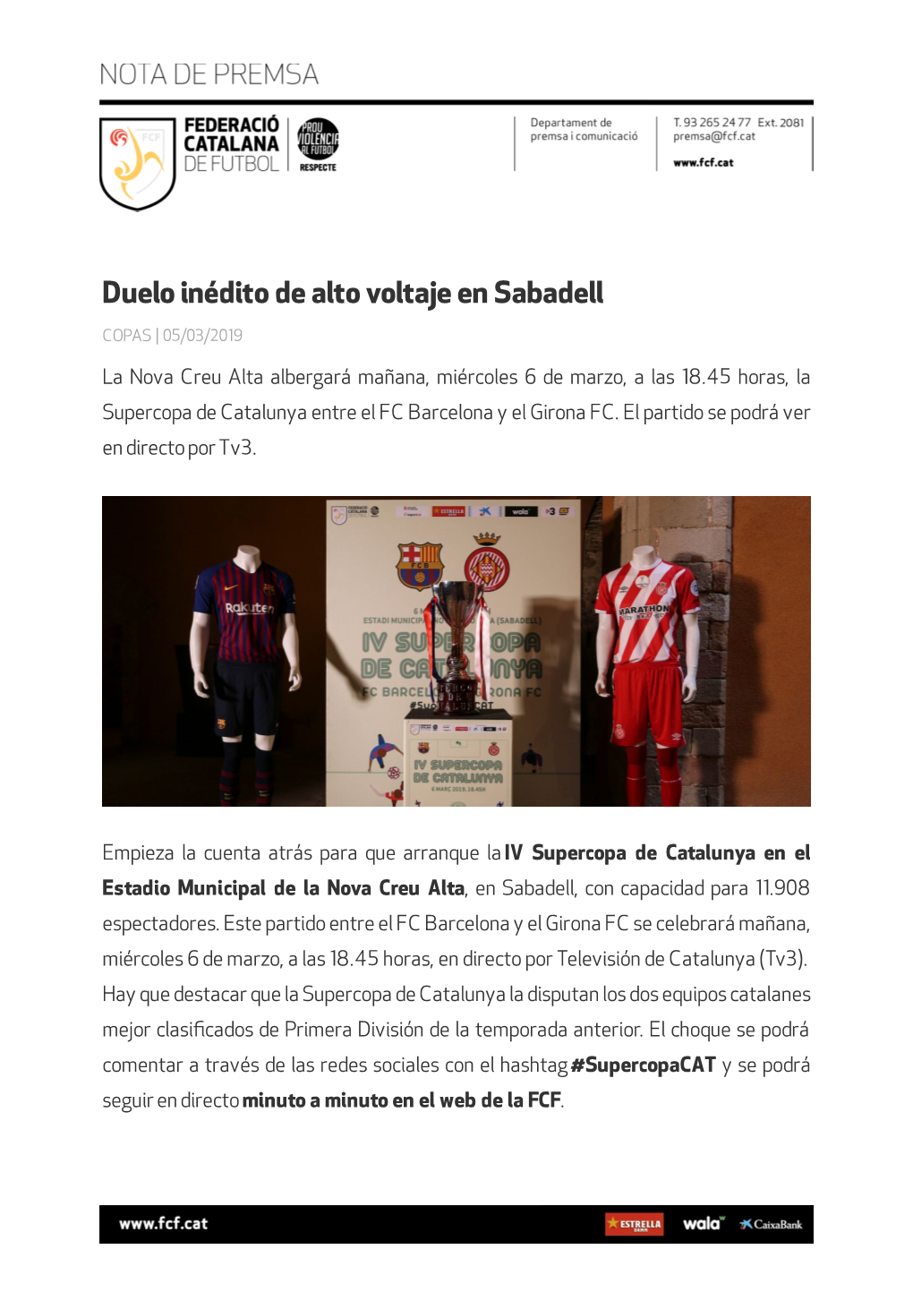 Duelo Inédito De Alto Voltaje En Sabadell