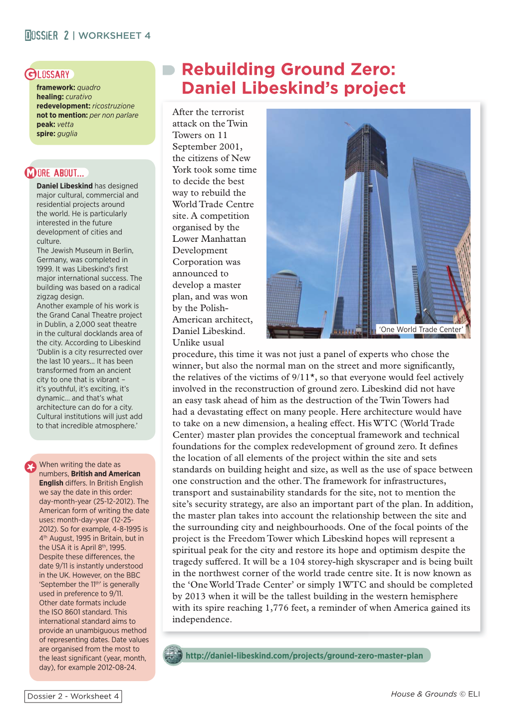 Rebuilding Ground Zero: Daniel Libeskind's Project