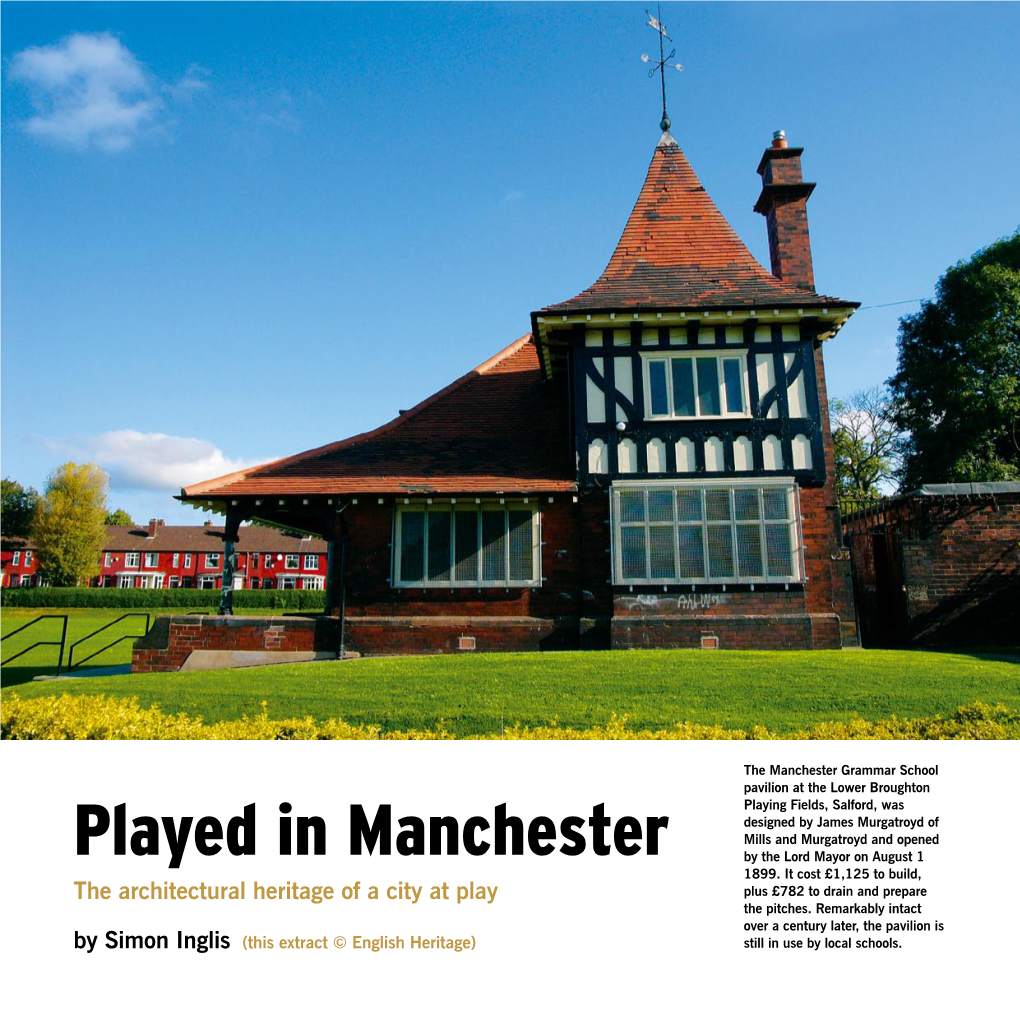 Played in Manchester by the Lord Mayor on August 1 1899