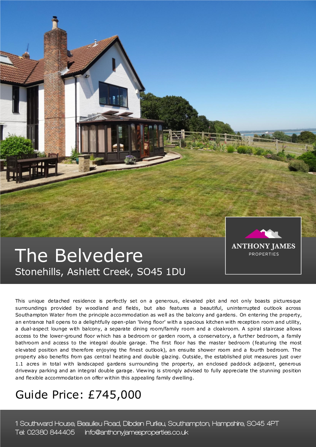 The Belvedere Stonehills, Ashlett Creek, SO45 1DU