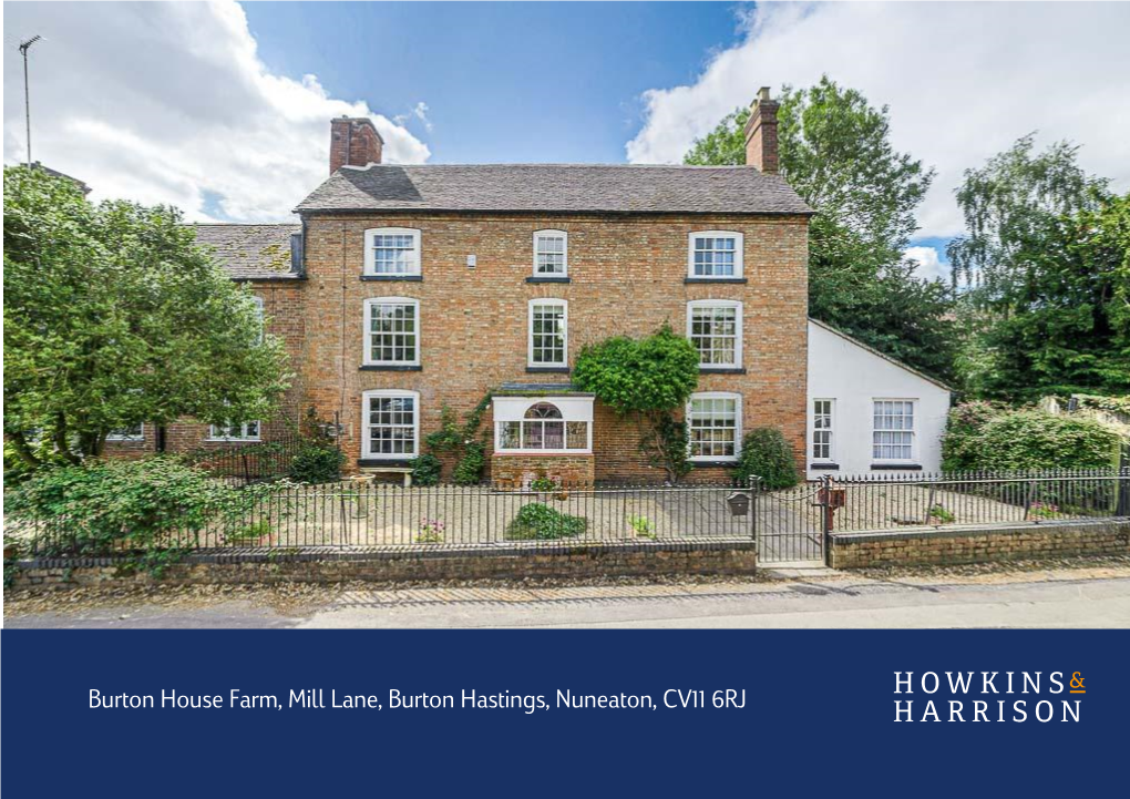 Burton House Farm, Mill Lane, Burton Hastings, Nuneaton, CV11 6RJ