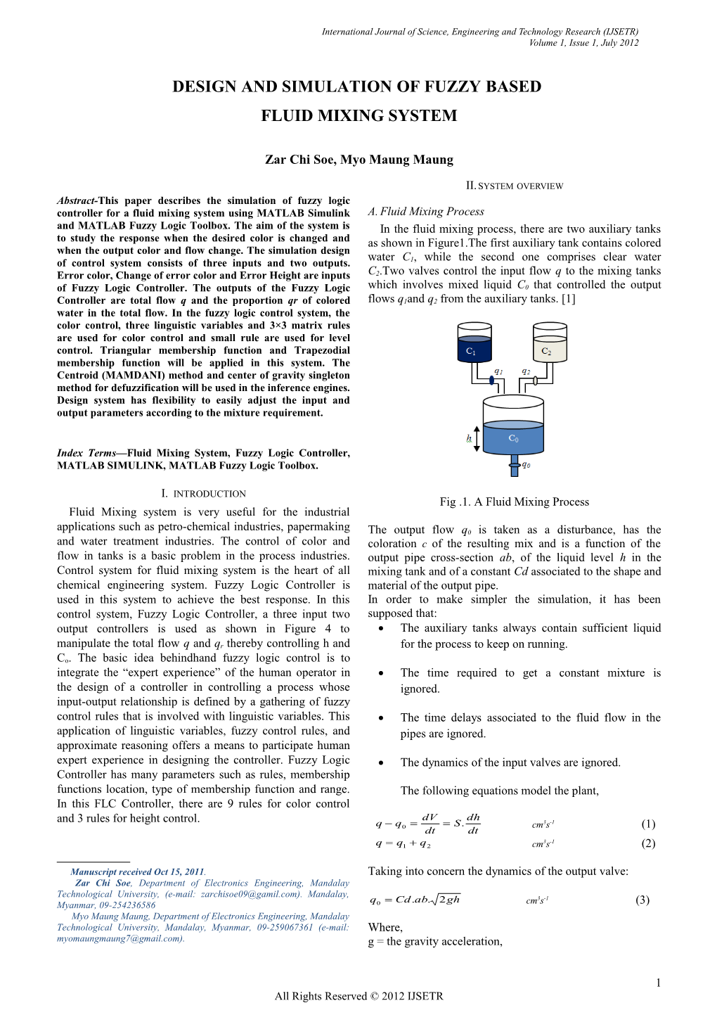 International Journal of Science, Engineering and Technology Research (IJSETR) s1