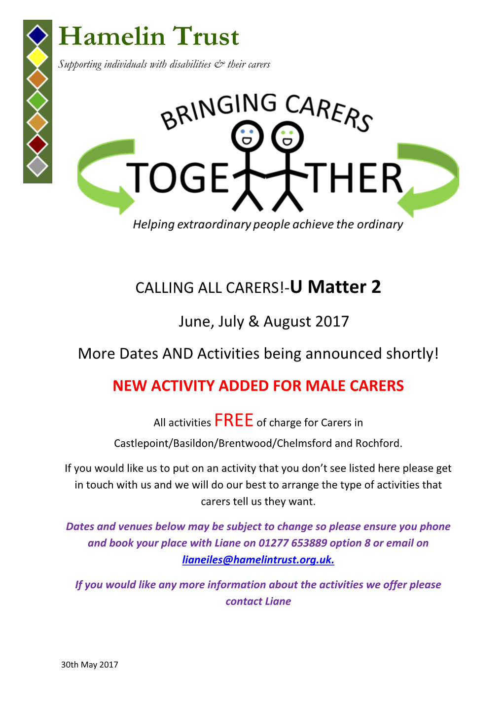 Hamelin Trust Supporting Individuals with Disabilities & Their Carers