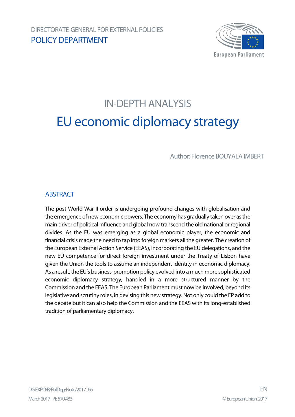 EU Economic Diplomacy Strategy