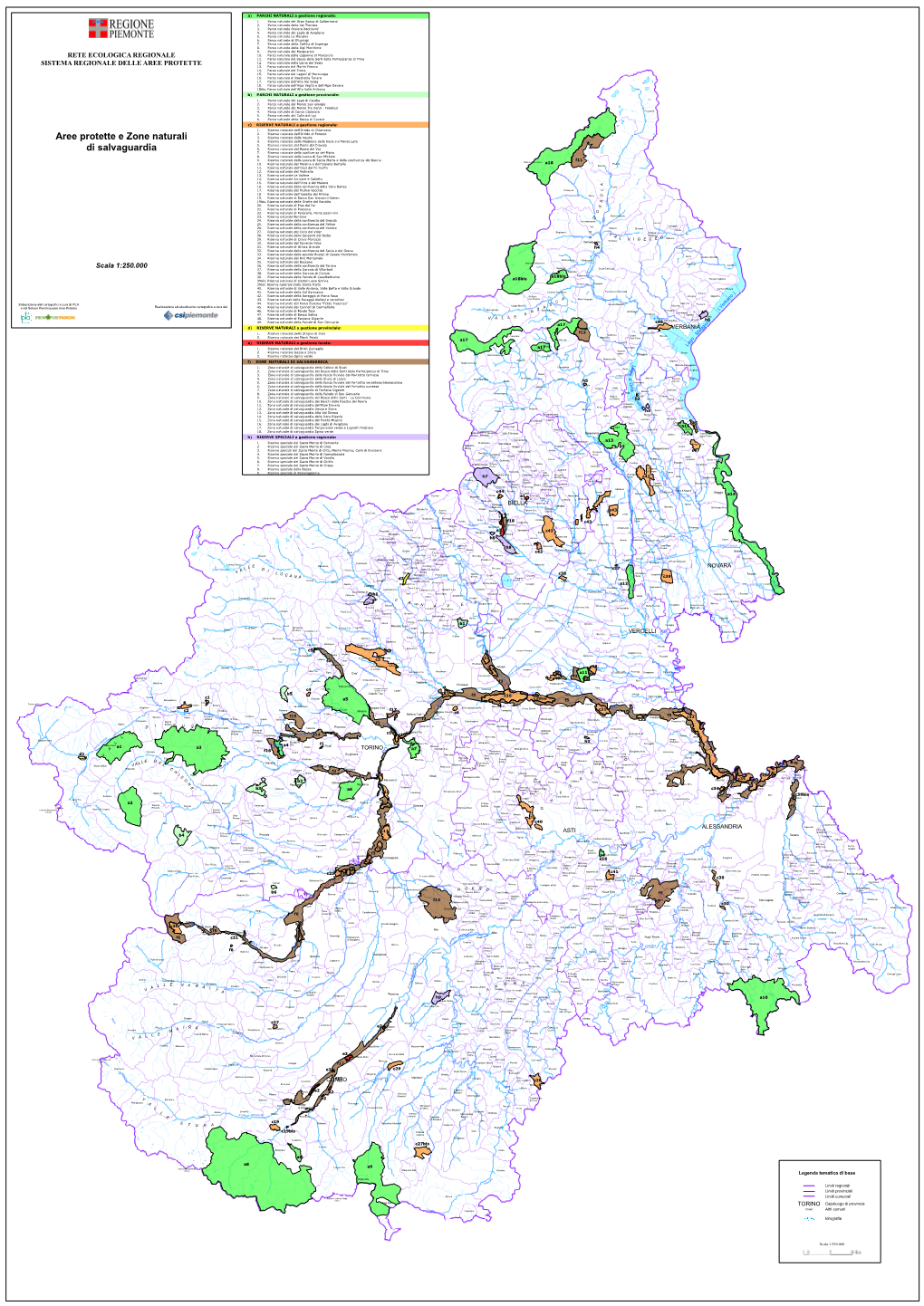 Aree Protette E Zone Naturali Di Salvaguardia