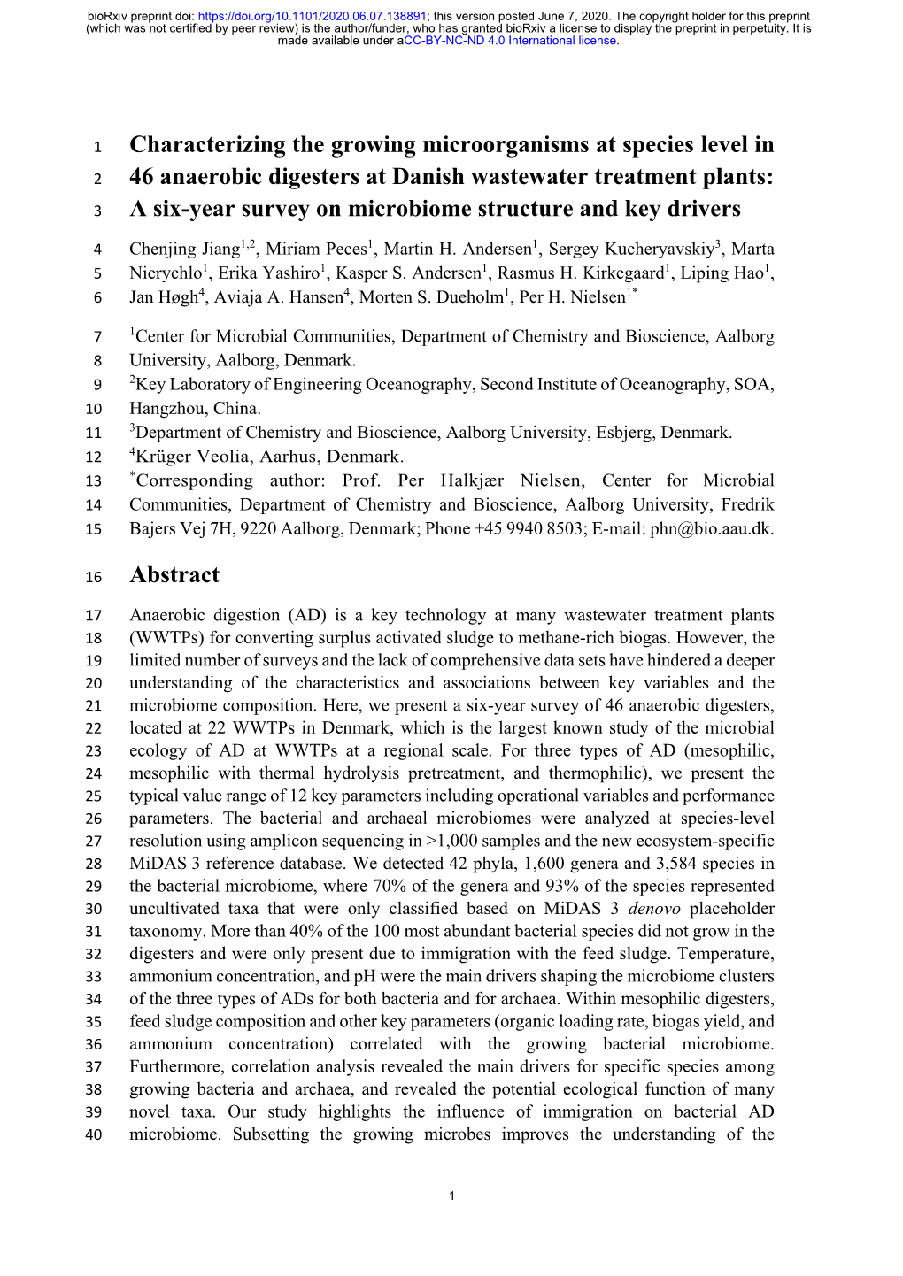 Characterizing the Growing Microorganisms At