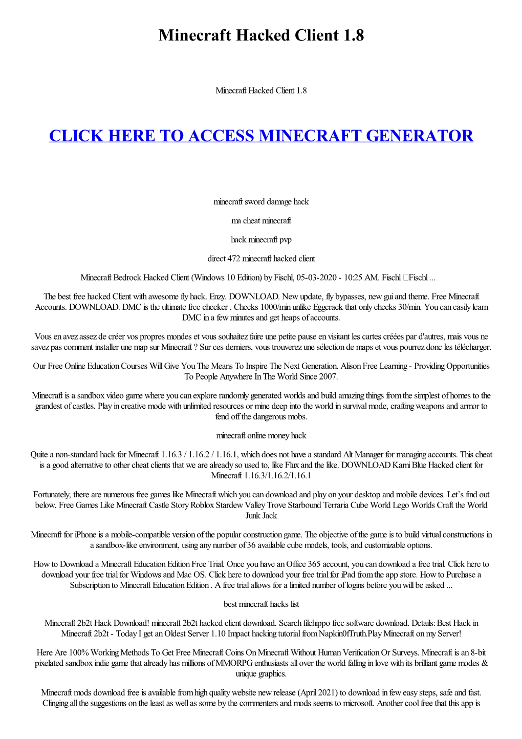 Minecraft Hacked Client 18