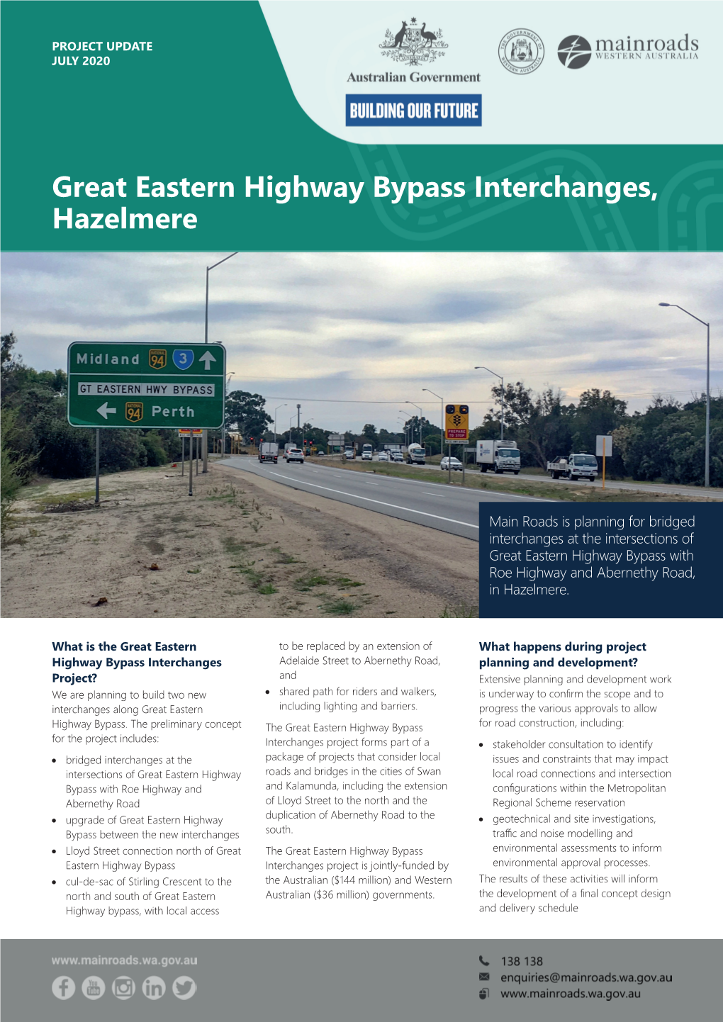 Great Eastern Highway Bypass Interchanges, Hazelmere