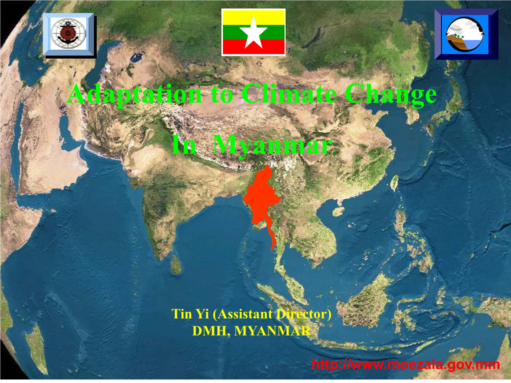 Adaptation to Climate Change in Myanmar