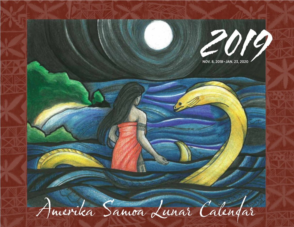 2019 Amerika Samoa Lunar Calendar
