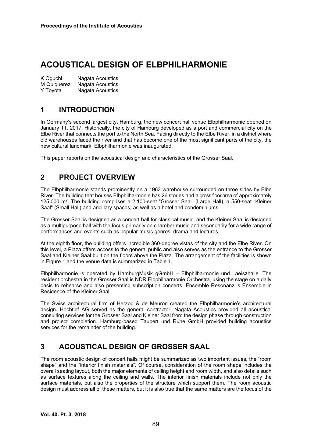 Acoustical Design of Elbphilharmonie