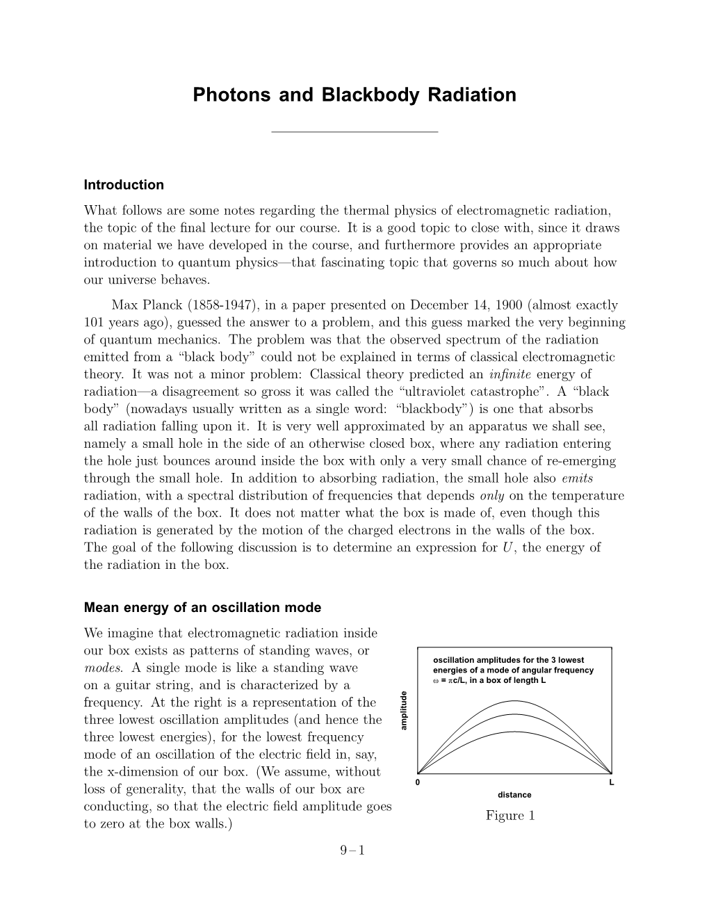 Photons and Blackbody Radiation