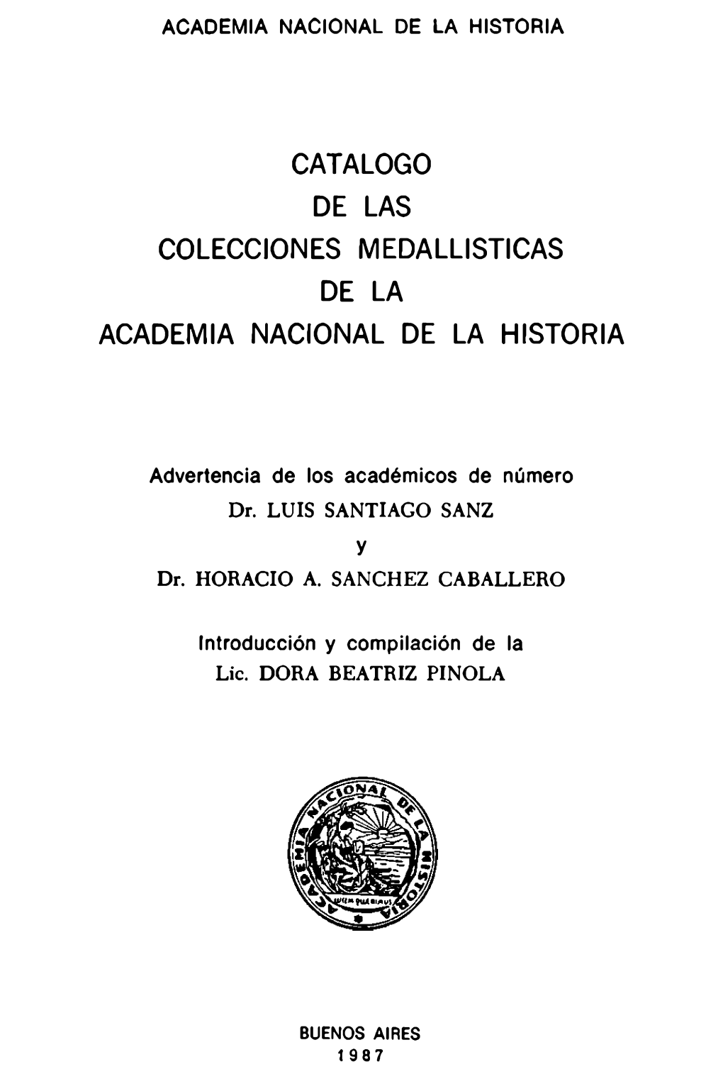 Baanh Catalogo De Las Colecciones Medallisticas De La