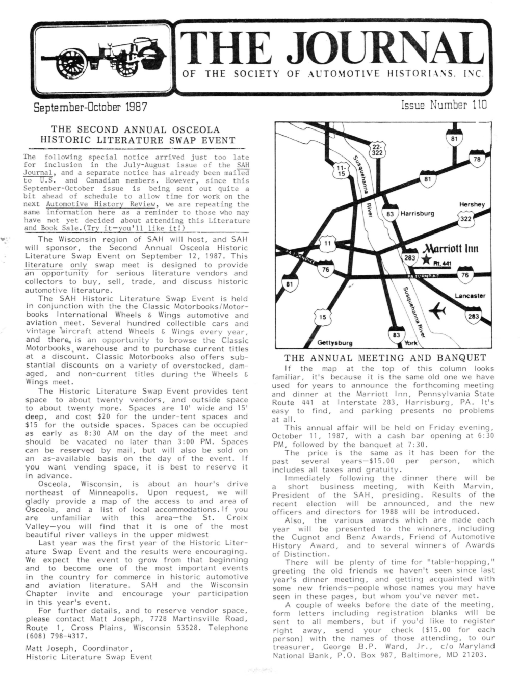 September-October 198 7 Issue Number 1L0