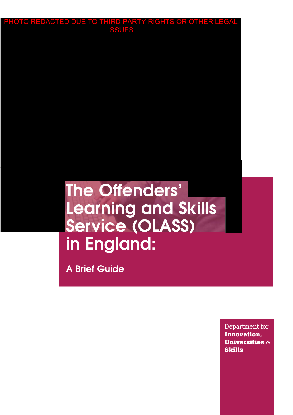 The Offenders' Learning and Skills Service (OLASS) in England