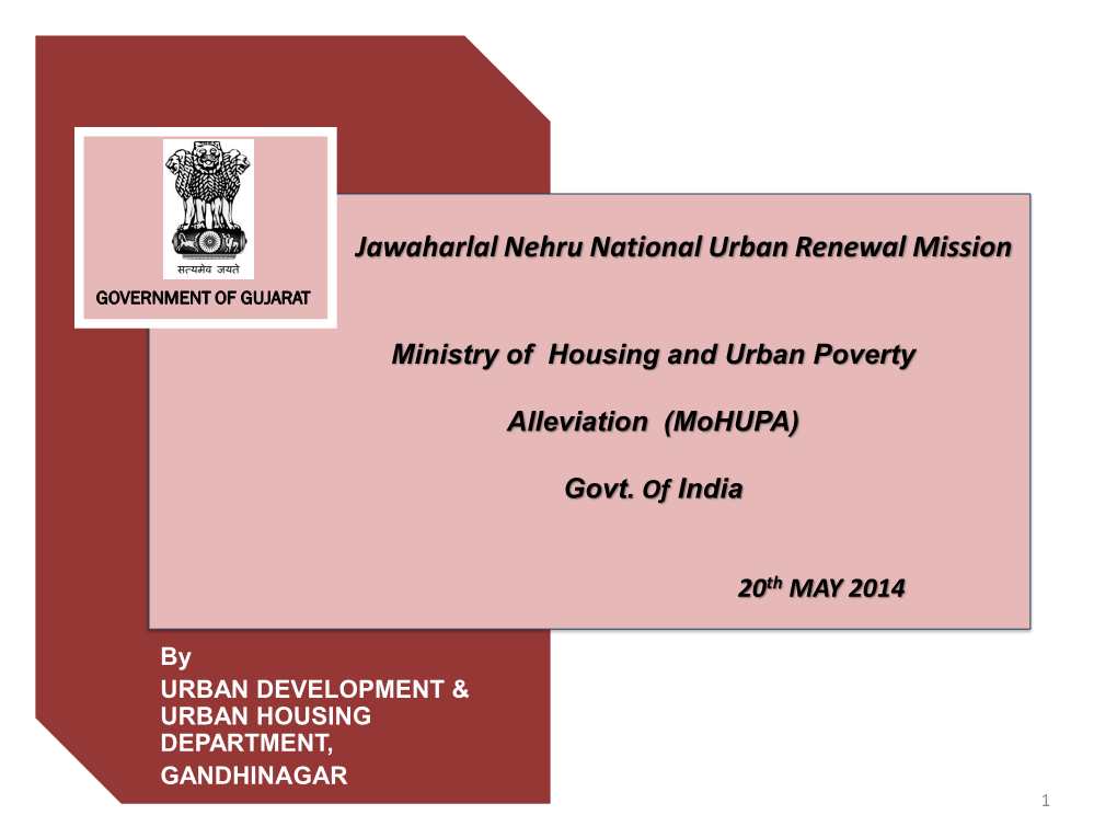Jawaharlal Nehru National Urban Renewal Mission