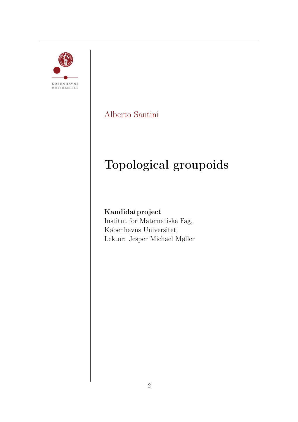 Topological Groupoids