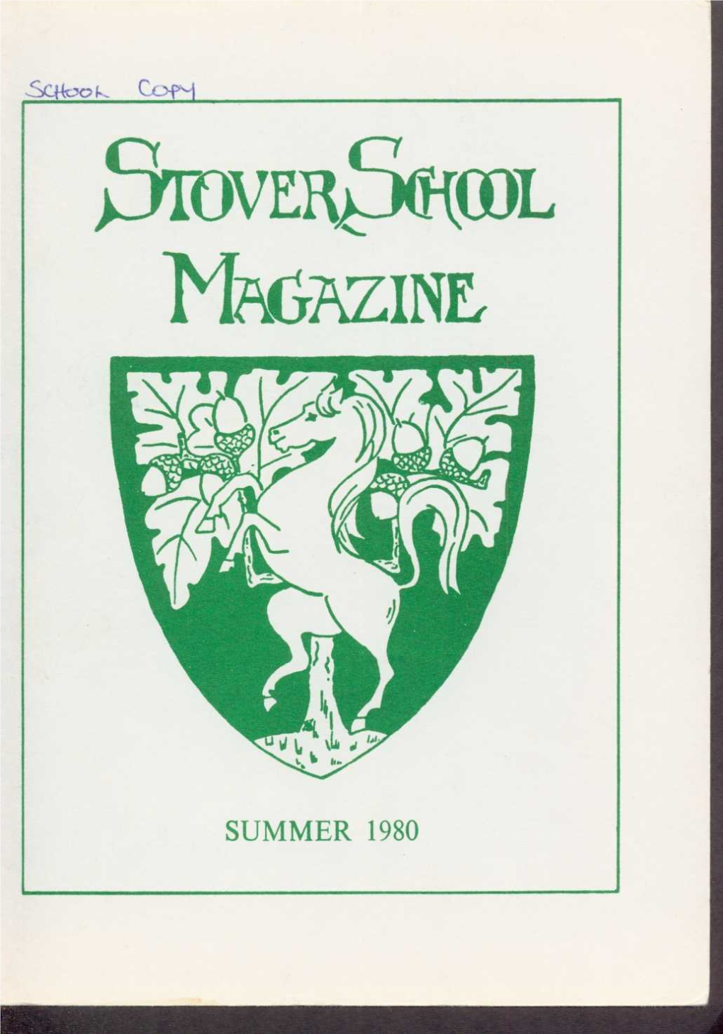 Stover School Magazine 1980