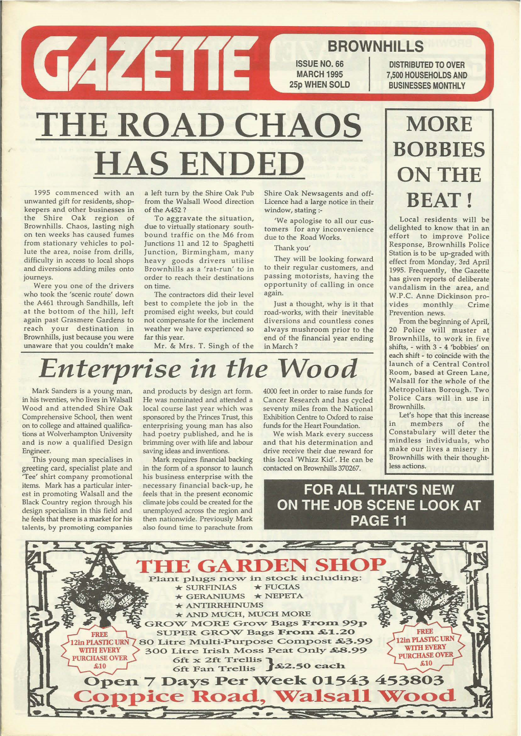 Brownhills Gazette Issue 66 March 1995