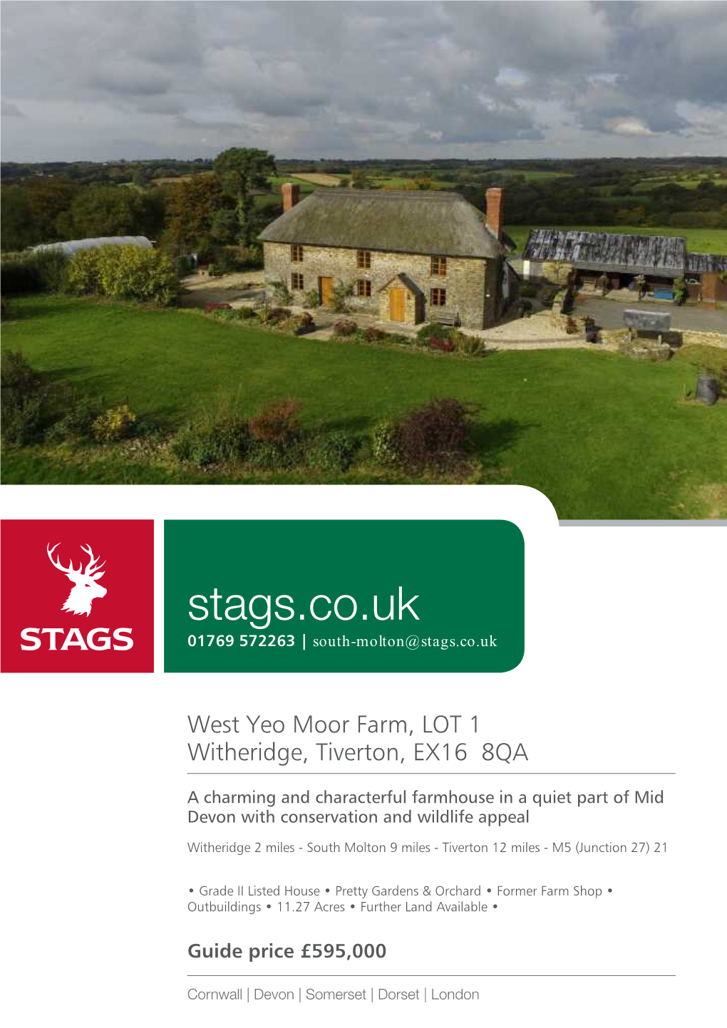 Stags.Co.Uk 01769 572263 | South-Molton@Stags.Co.Uk