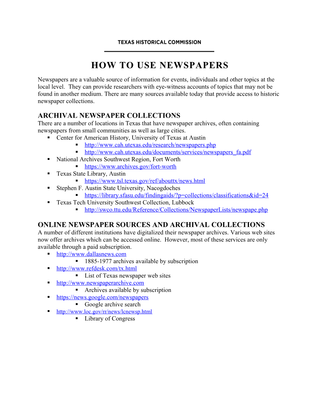 How to Use NEWSPAPERS s1