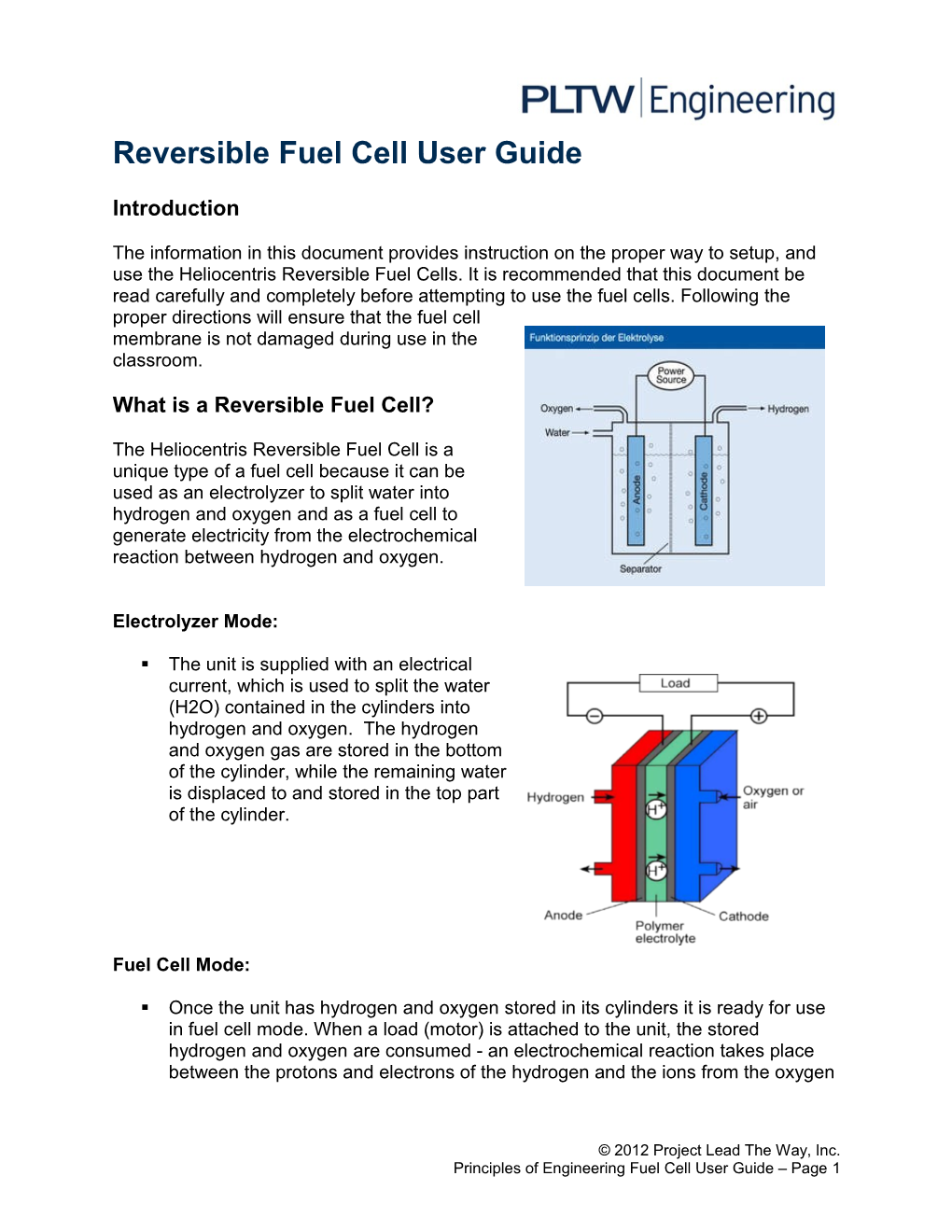 Activity 1.3.1 Fuel Cell User Guide