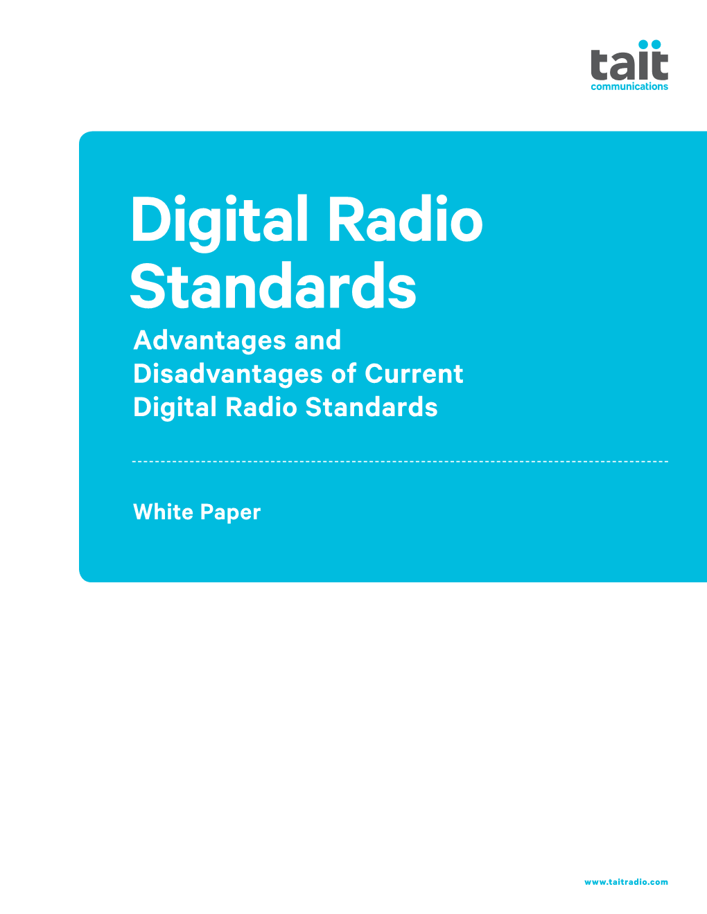 Digital Radio Standards Advantages and Disadvantages of Current Digital Radio Standards