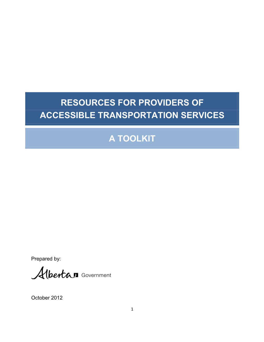Resources for Providers of Accessible Transportation Services