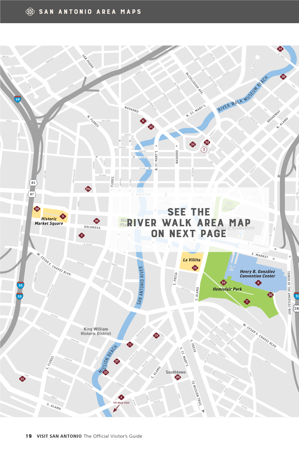 River Walk Area Map