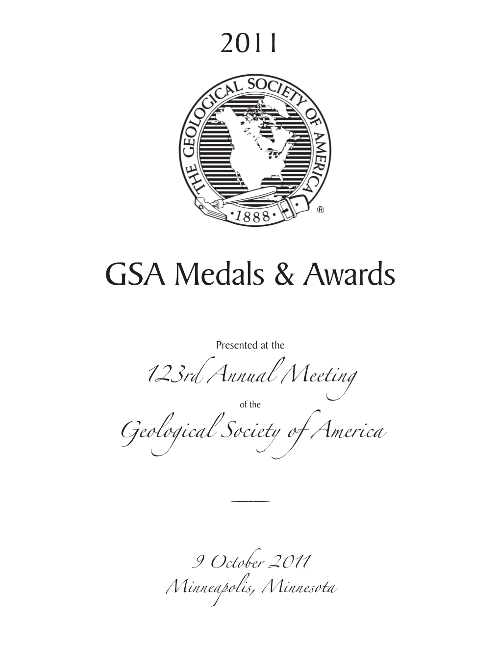 GSA Medals & Awards