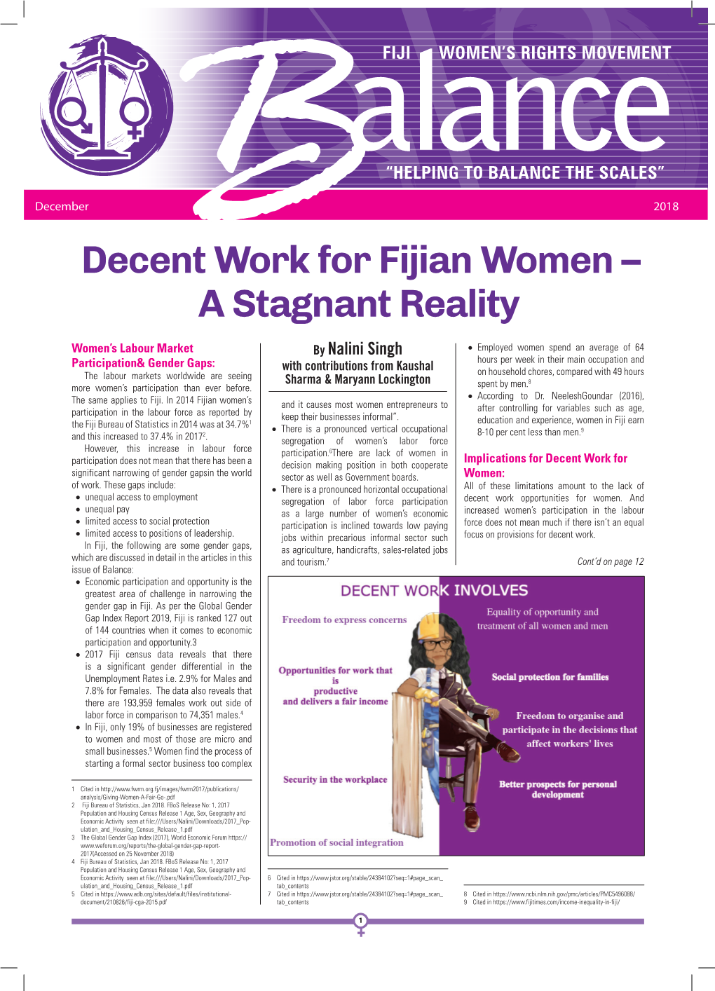 Decent Work for Fijian Women – a Stagnant Reality