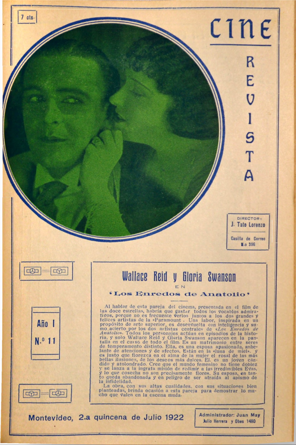 Wallace Reid U Gloria S U N N E N É Lros Bureaos Cíe Anatolio »