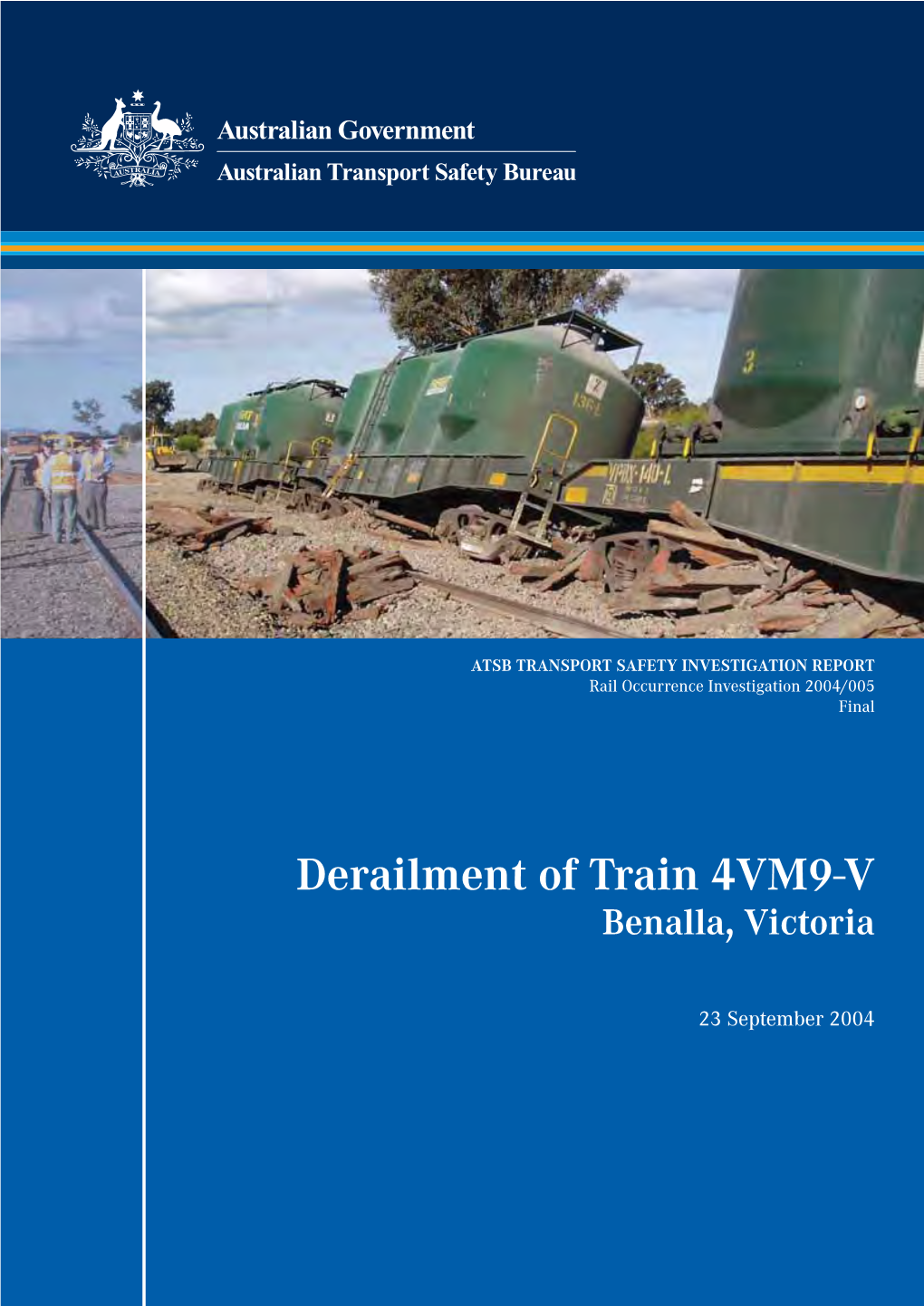 Derailment of Train 4VM9-V Benalla, Victoria
