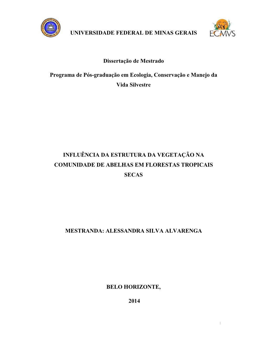 UNIVERSIDADE FEDER Dissertação D Programa De Pós