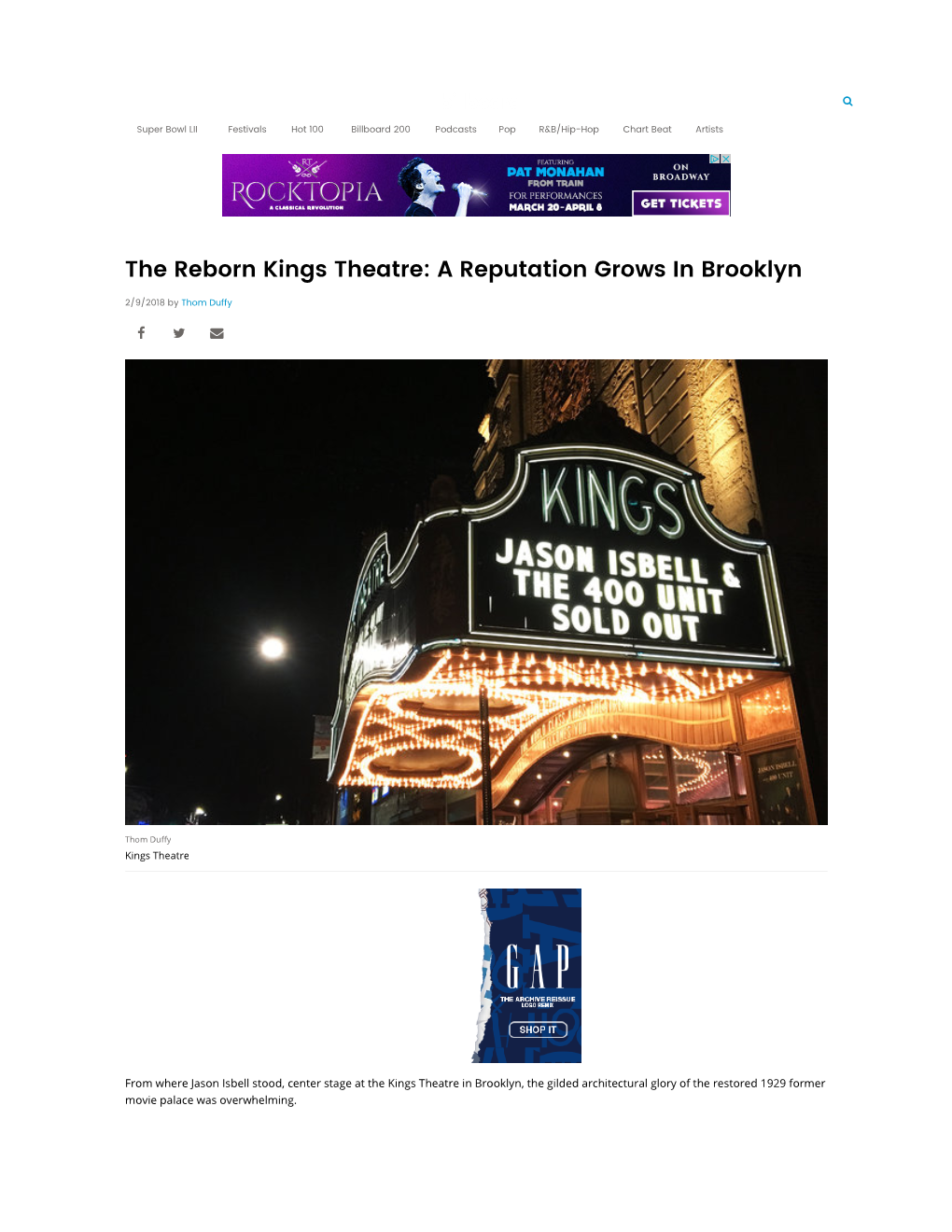 The Reborn Kings Theatre: a Reputation Grows in Brooklyn