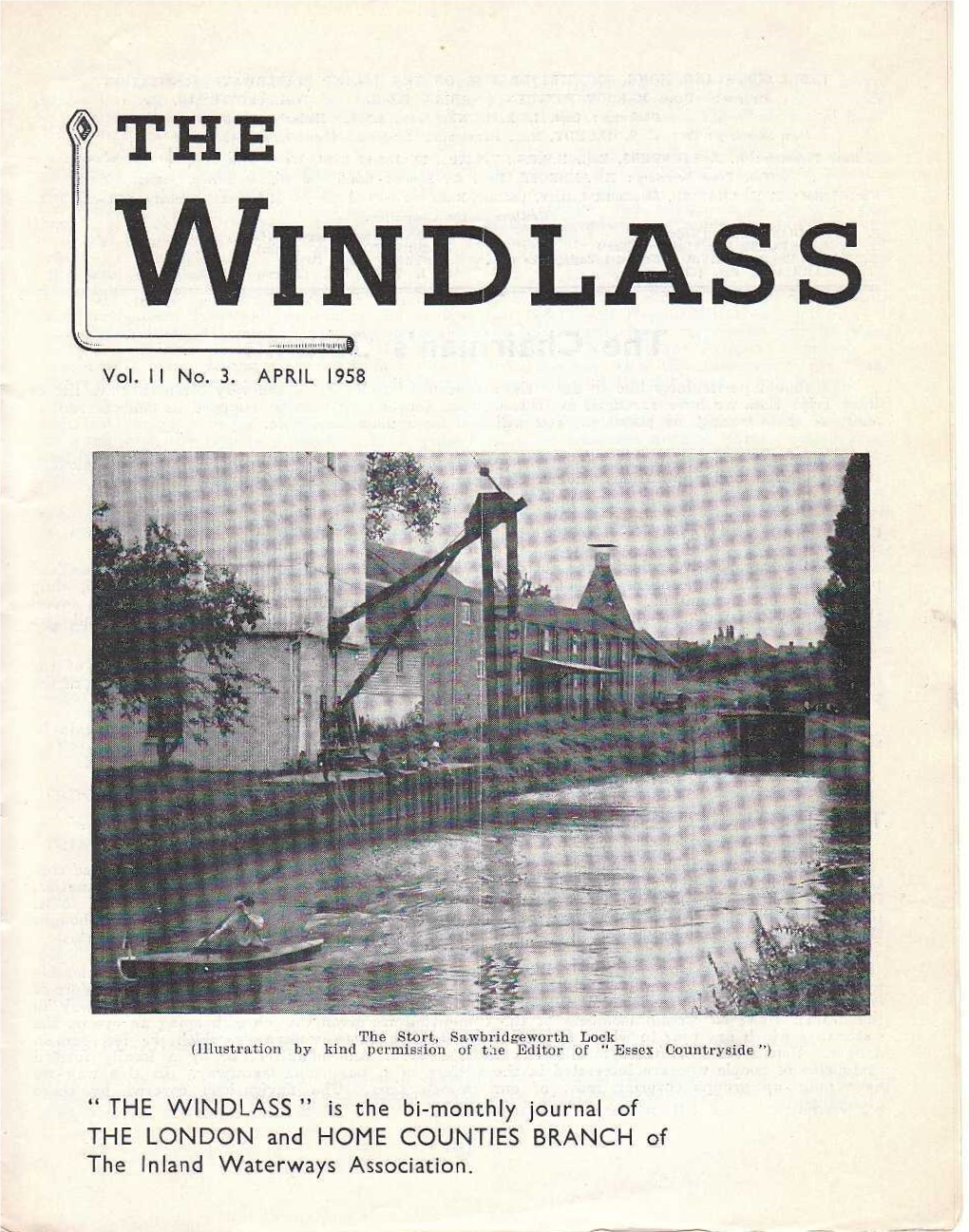 Windlass No. 9 Volume II No.3 April 1958