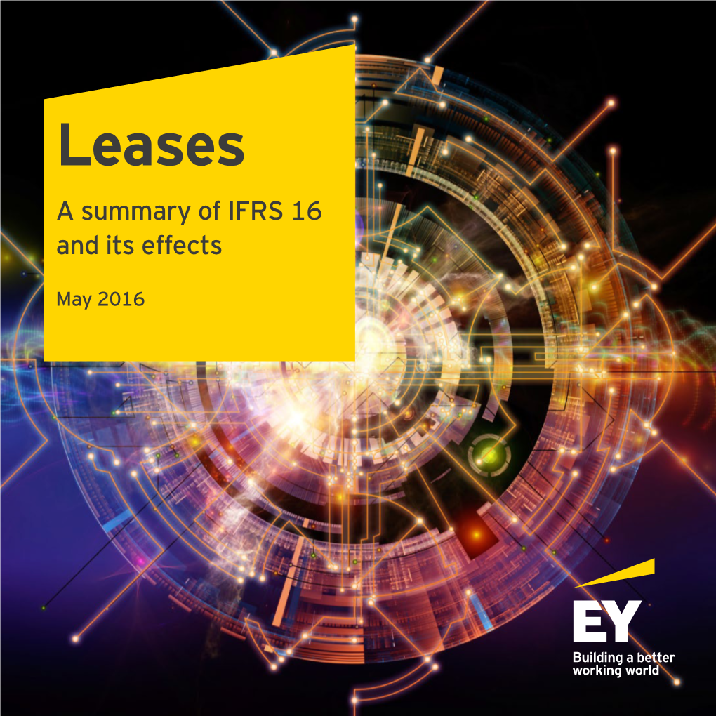 Leases a Summary of IFRS 16 and Its Effects