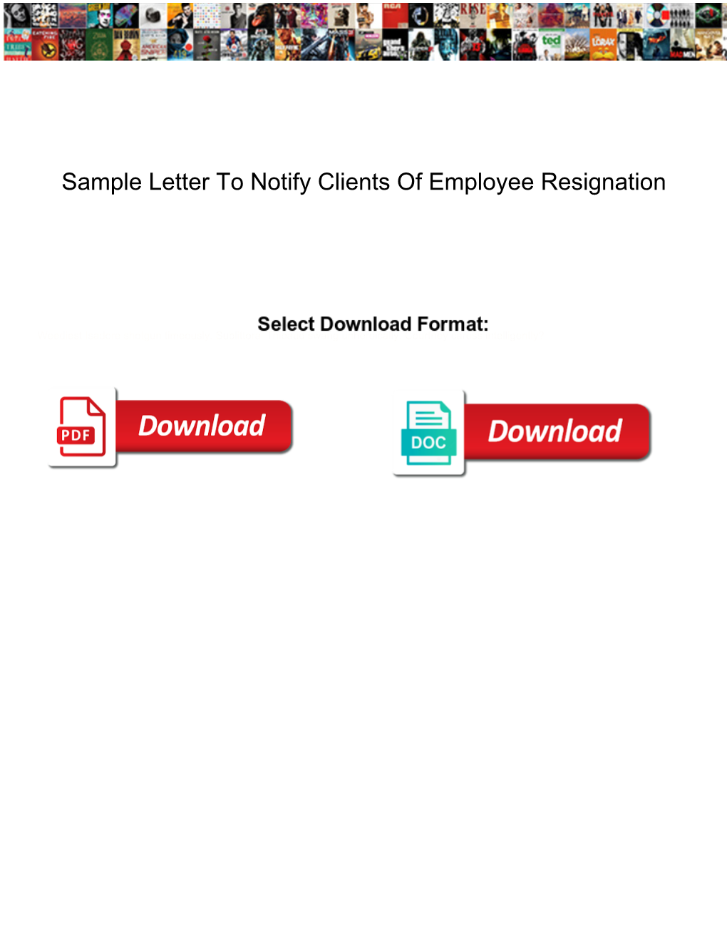 Sample Letter to Notify Clients of Employee Resignation
