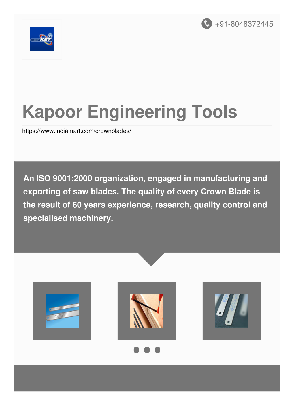 Kapoor Engineering Tools