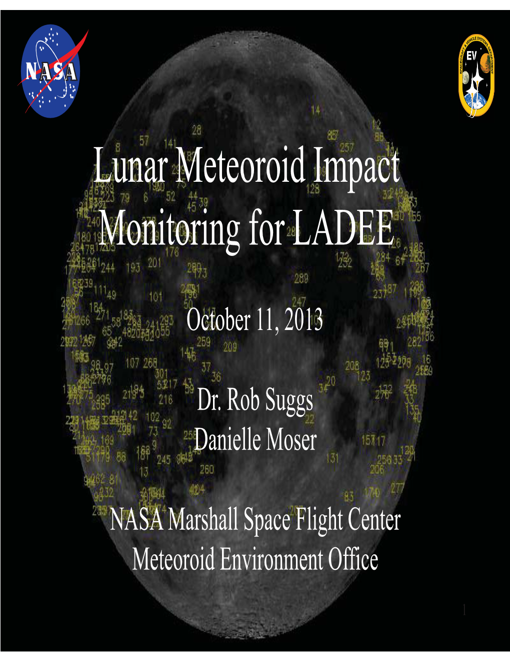 Lunar Meteoroid Impact Monitoring for LADEE
