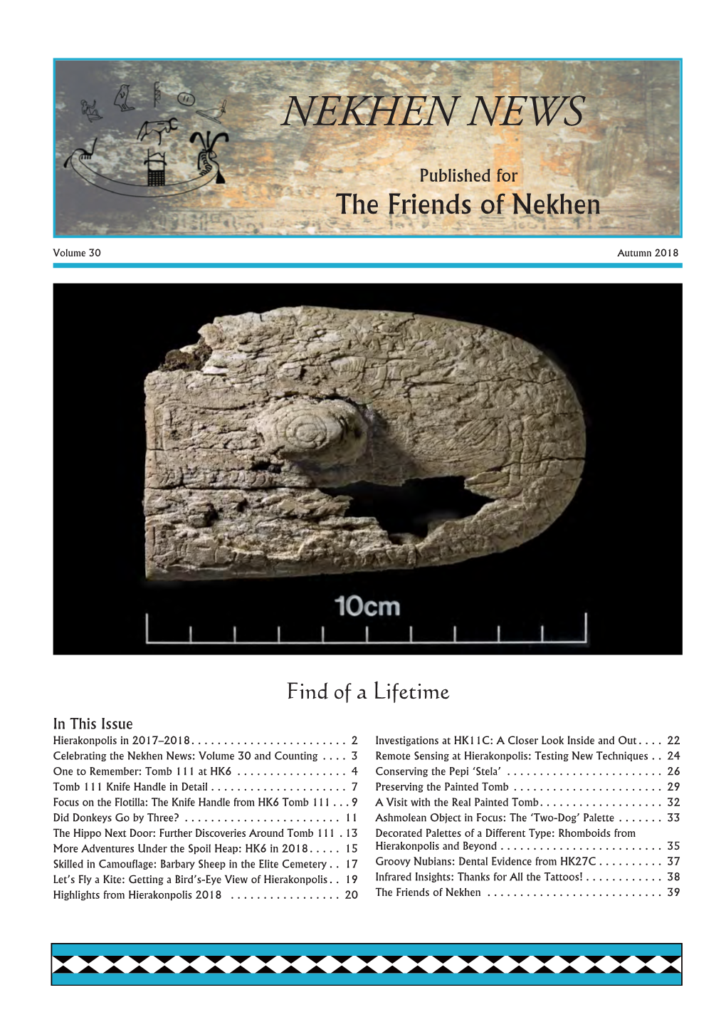 Nekhen News, Winter 2018 Vol 30