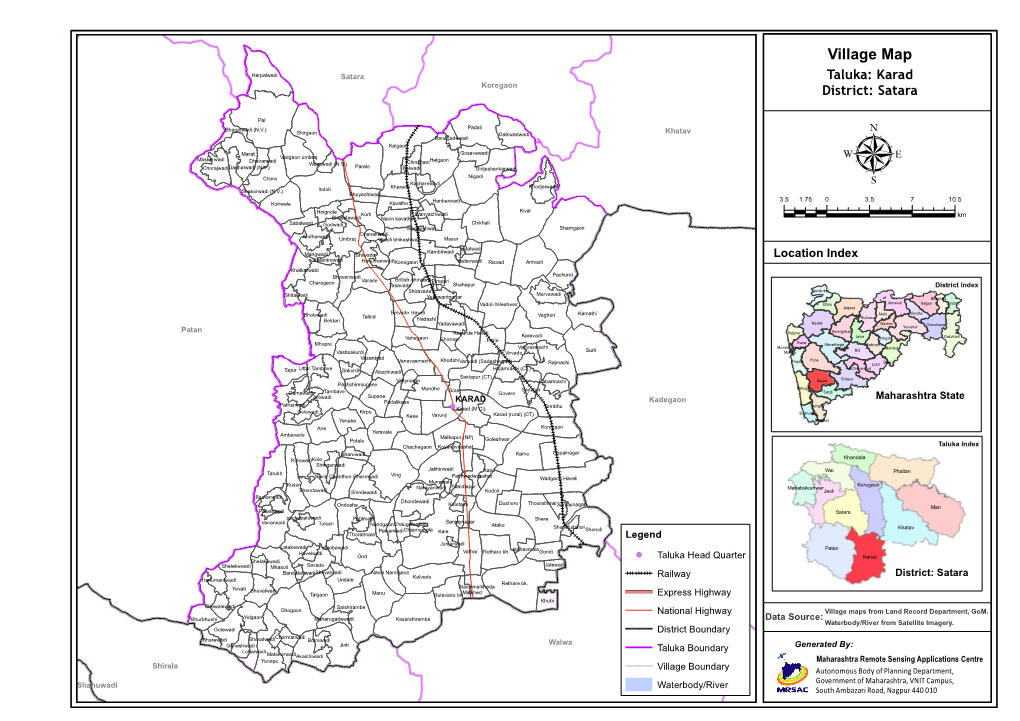 Village Map Harpalwadi Satara Taluka: Karad Koregaon District: Satara