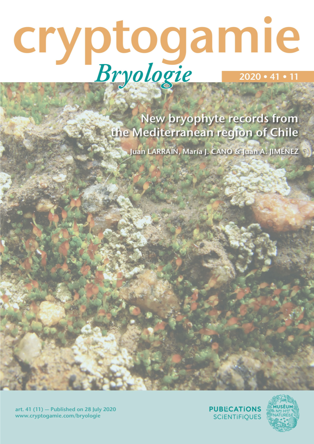 New Bryophyte Records from the Mediterranean Region of Chile
